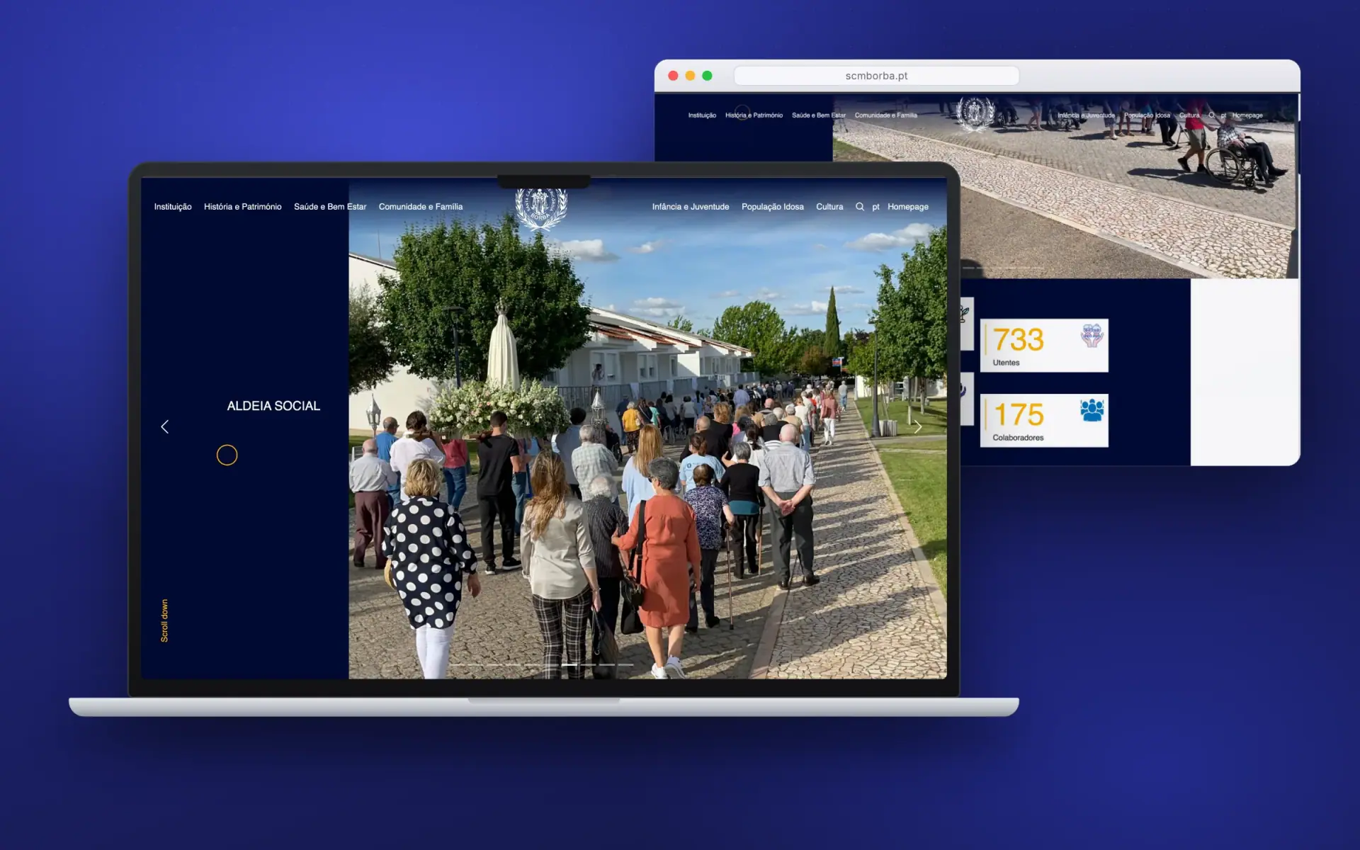 SCM Borba — Social Services Website